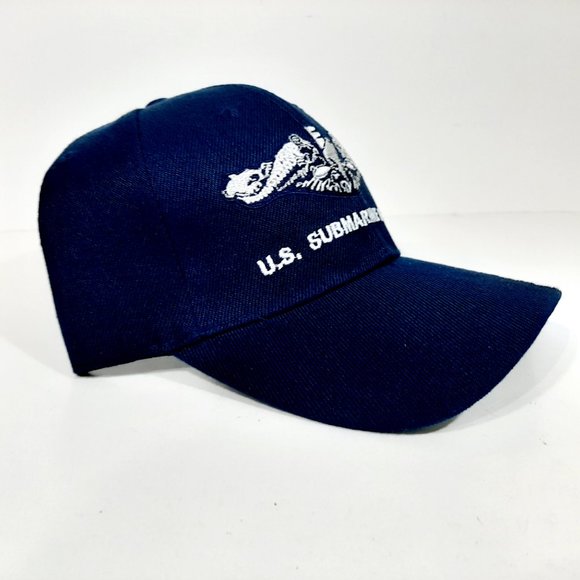 Accessories | Us Navy Submarine Service Svc Cap Dark Blue Embr | Poshmark